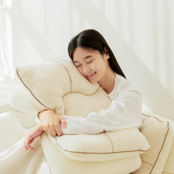 STAR PLANET SHOP,[기능성] 코코리찌 양모날개베개 장미화 릴렉스 경추베개 숙면 구스다운필 양모 베개