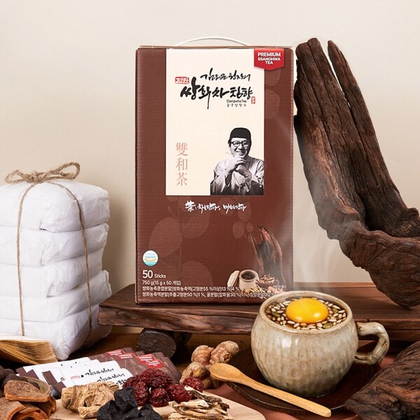 STAR PLANET SHOP,[리뉴얼] 김오곤 진한 쌍화차 침향 50포 고명 50g 쌍화 건강차 한방 전통차