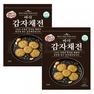 오늘은 맛있게 바삭 감자채전 국내산 강원도 생 감자 전 부침개 밀키트 간편 조리 냉동전