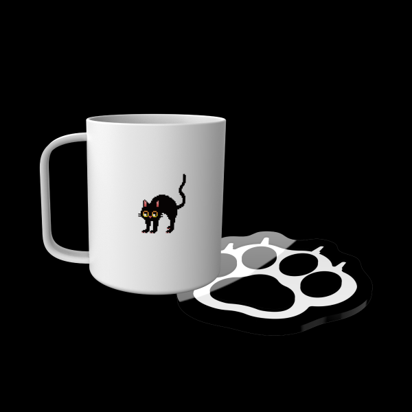 MEOVV BURNING UP MUG&COASTER