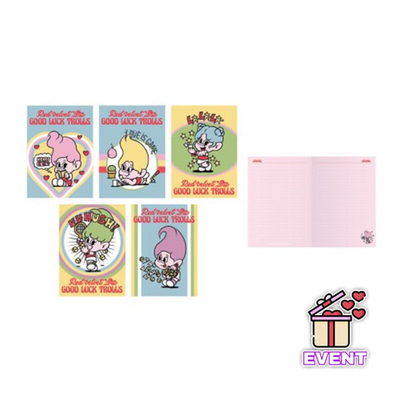 [아이돌굿즈] 레드벨벳 - 08 라인 노트 / 2020 TROLLS POP-UP STORE