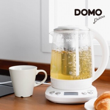 도모일렉트로 티포트 전기유리포트 DOMO1001KW