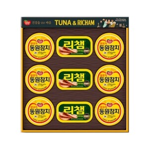 [명절대표선물] 동원 튜나리챔 26호 (라이트 스탠다드참치 90g*6캔 + 리챔 오리지널 120g*3캔)