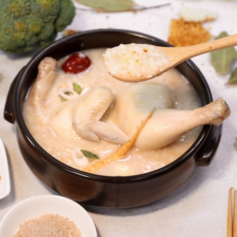 [끓임의미학] 구수한 누룽지 반계탕 800g x 3팩