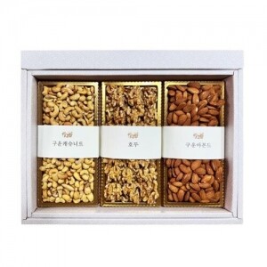 [정과원] 프리미엄 견과 3종 세트 (구운캐슈너트 250g + 호두 200g + 구운아몬드 290g)